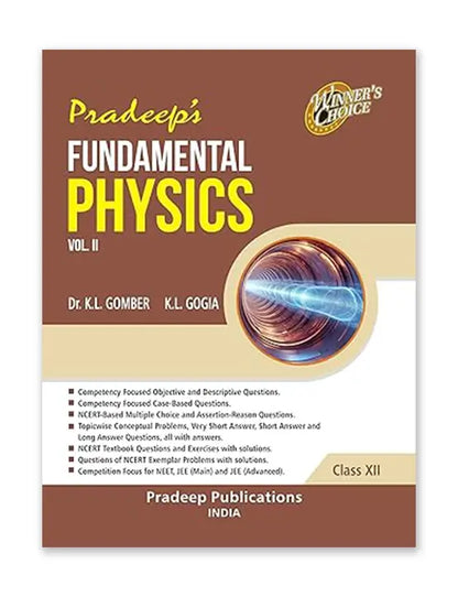 Pradeep's Fundamental Physics (Vol. 1 & 2) for CBSE Class 12 - Examination 2025-2026 | Pradeep