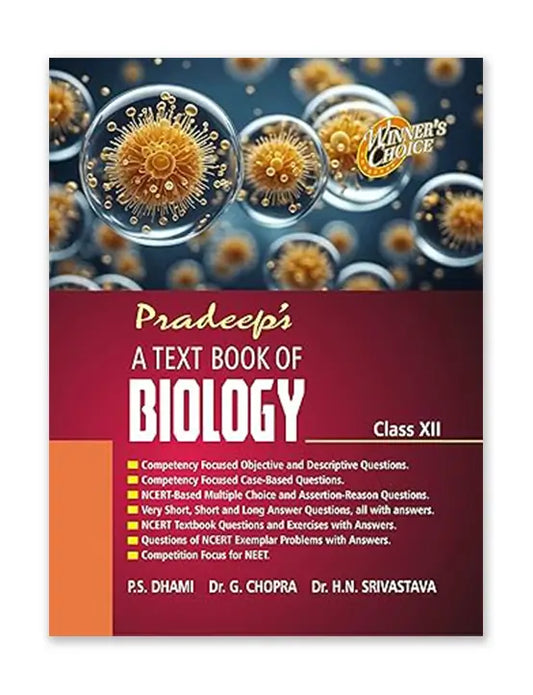 Pradeep's A Text Book of Biology for Class 12 (Examination 2025-26) | Pradeep
