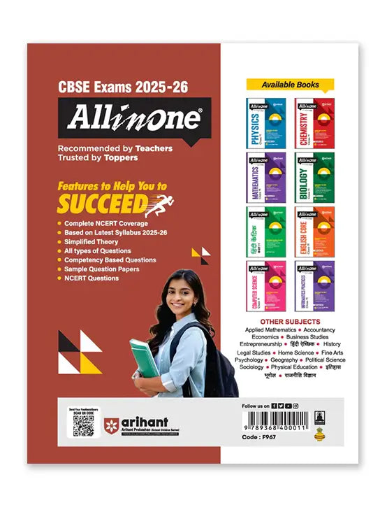 Arihant – Business Studies, All In One Textbook | Chapter Exercise, CBQs, MCQs, A-R, Case Based, Sample Question Papers | Including Mind Maps | Exam 2025-26 | for Class for 11 | BST