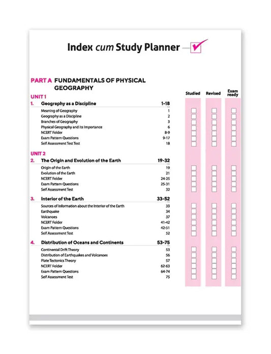 Arihant – Geography, All In One Textbook | Based on NCERT & Other Important Questions | Sample Question Papers | Including Mind Maps & Practical Work | for Class for 11