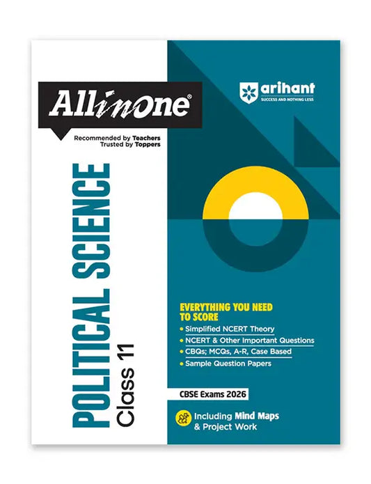 Arihant – Political Science, All In One Textbook | NCERT & Other Important Questions, Sample Question Papers | Including Mind Maps | for Class for 11
