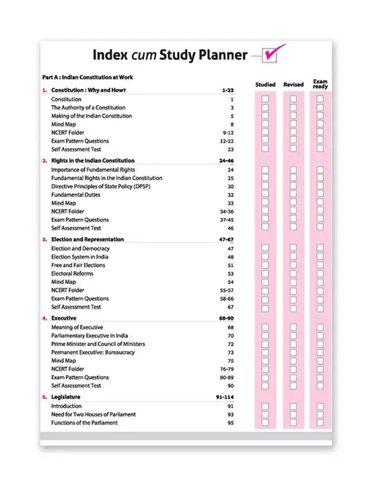 Arihant – Political Science, All In One Textbook | NCERT & Other Important Questions, Sample Question Papers | Including Mind Maps | for Class for 11