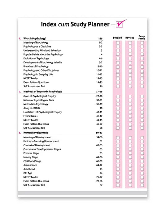Arihant – Psychology, All In One Textbook | NCERT Questions & Other Important Questions, Sample Question Papers | Including Project Work | for Class for 11