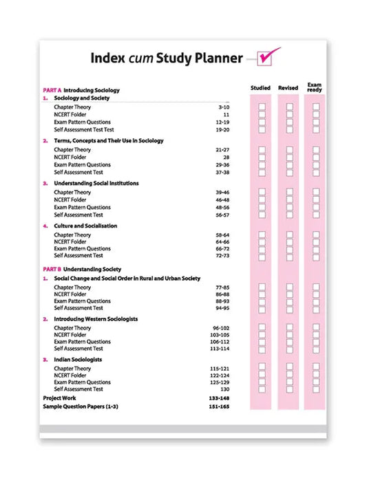 Arihant – Sociology, All In One Textbook | NCERT & Other Important Questions, Sample Question Papers | Including Project Work | for Class for 11