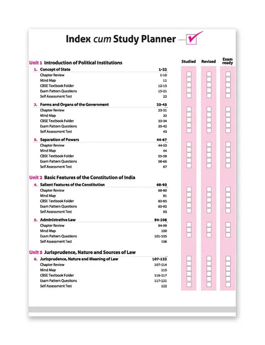 Arihant – Legal Studies, All In One Textbook | Simplified Theory, CBQs, MCQs, A-R, Case Based, Sample Question Papers| Including Mind Maps | for Class for 11