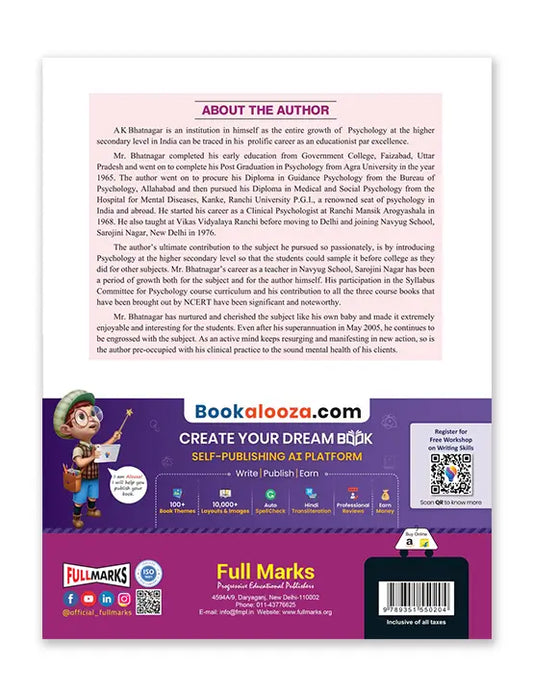 Full Marks – Psychology, Complete Study Material | Comprehensive Study Guide for Class 11 | 2025-26