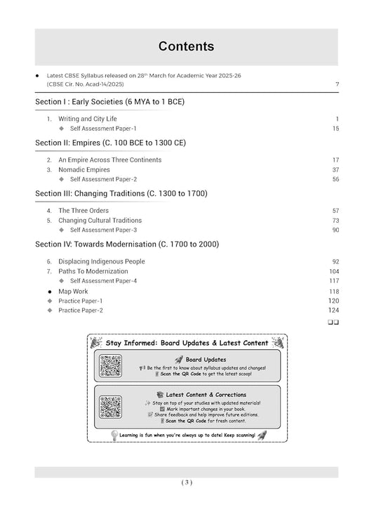 Oswaal CBSE Question Bank Class 11 History, Chapterwise and Topicwise Solved Papers For 2026 Exams