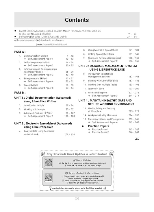 Oswaal CBSE Question Bank Chapterwise and Topicwise SOLVED PAPERS Class 10 IT For Exam 2026 | Information Technology | Oswaal Publication