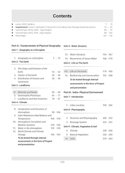 Oswaal CBSE Question Bank Class 11 Geography, Chapterwise and Topicwise Solved Papers For 2026 Exams