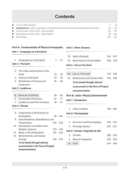 Oswaal CBSE Question Bank Class 11 Geography, Chapterwise and Topicwise Solved Papers For 2026 Exams