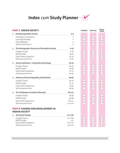 Arihant All in One Sociology Class 12 for CBSE Exams 2025-26 | Simplified Theory, All Types of Exam Pattern Questions, CBQs, MCQs, A-R, Case Based, Sample Question Papers, Board Questions Upto 2025 & Project Work