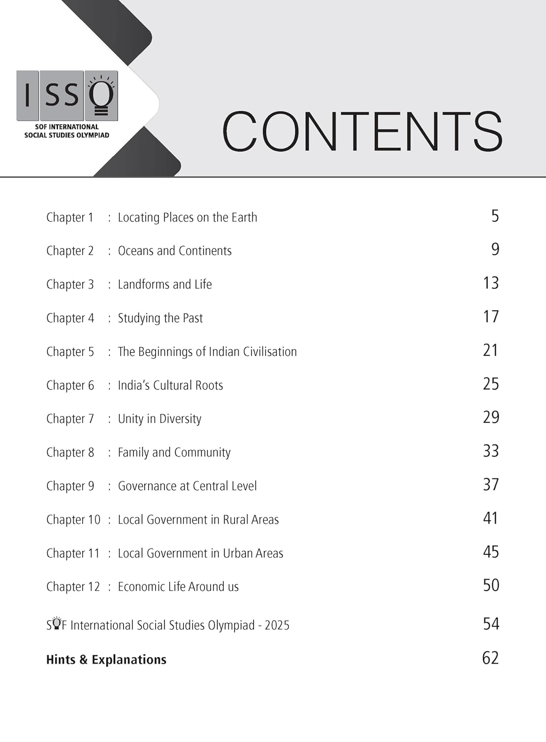 MTG International Social-Studies Olympiad (ISSO) Workbook Class 6 - Chapter-wise MCQs with Achievers Section - SOF Olympiad Books For 2026-27 Exam