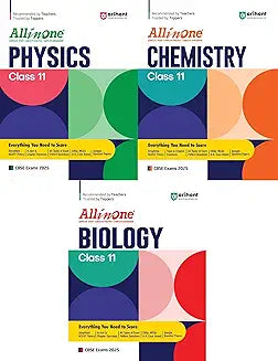 ARIHANT ALL IN ONE COMBO - PHYSICS, CHEMISTRY, BIOLOGY, ENGLISH CORE FOR CLASS 11 (SET OF 4 BOOKS)