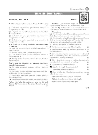 Oswaal CBSE Question Bank Class 11 Economics, Chapterwise and Topicwise Solved Papers For 2026 Exams