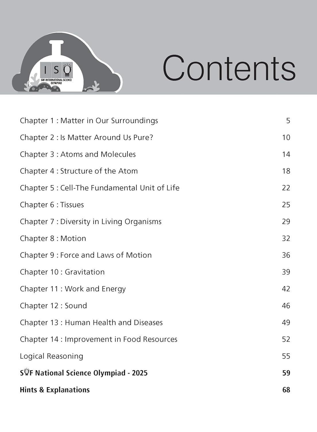 MTG International Science Olympiad (ISO) Workbook Class 9 - Chapter-wise MCQs, Quick Recap with Achievers Section - SOF Olympiad Books For 2026-27 Exam