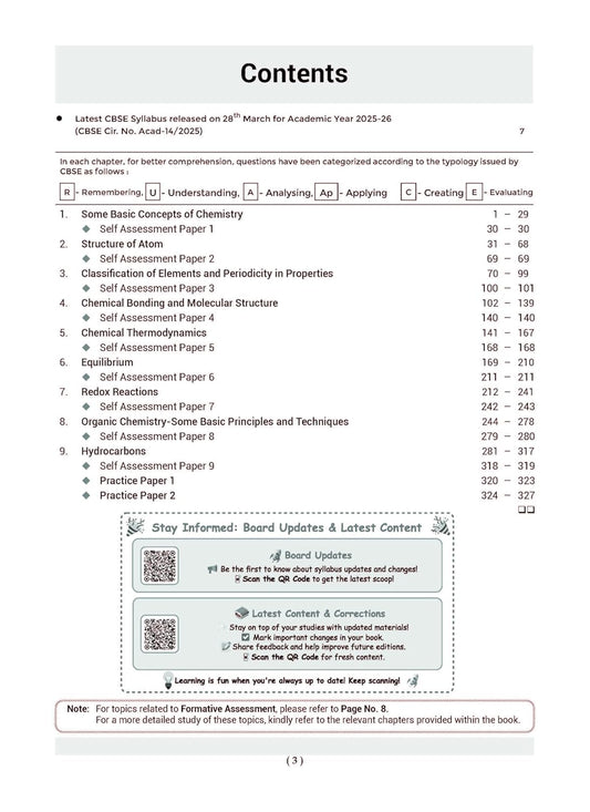 Oswaal CBSE Question Bank Class 11 Chemistry, Chapterwise and Topicwise Solved Papers For 2026 Exams 