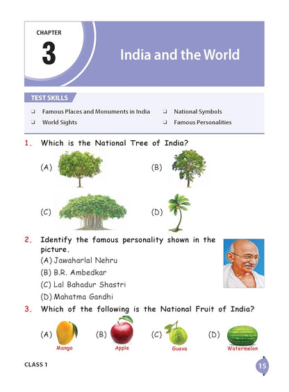 MTG International General Knowledge Olympiad (IGKO) Workbook Class 1 - Chapter-wise MCQs with Achievers Section - SOF Olympiad Books For 2026-27 Exam