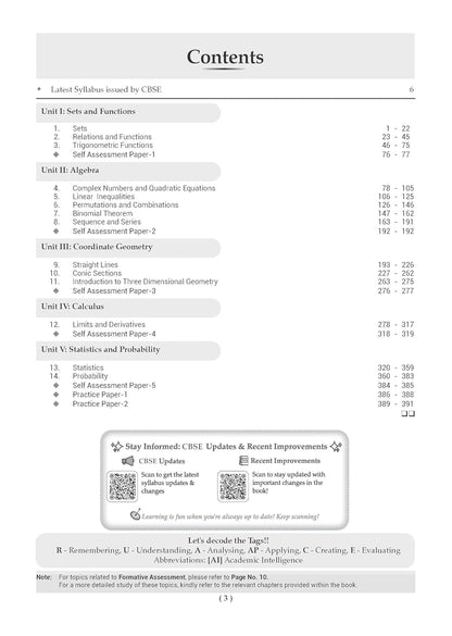 Oswaal CBSE Class 11 Mathematics Question Bank | Chapter & Topic-wise Solved Papers (2017–2026) | Based on Latest Syllabus (April 2026) | Includes 2026 Papers | For 2027 Exam