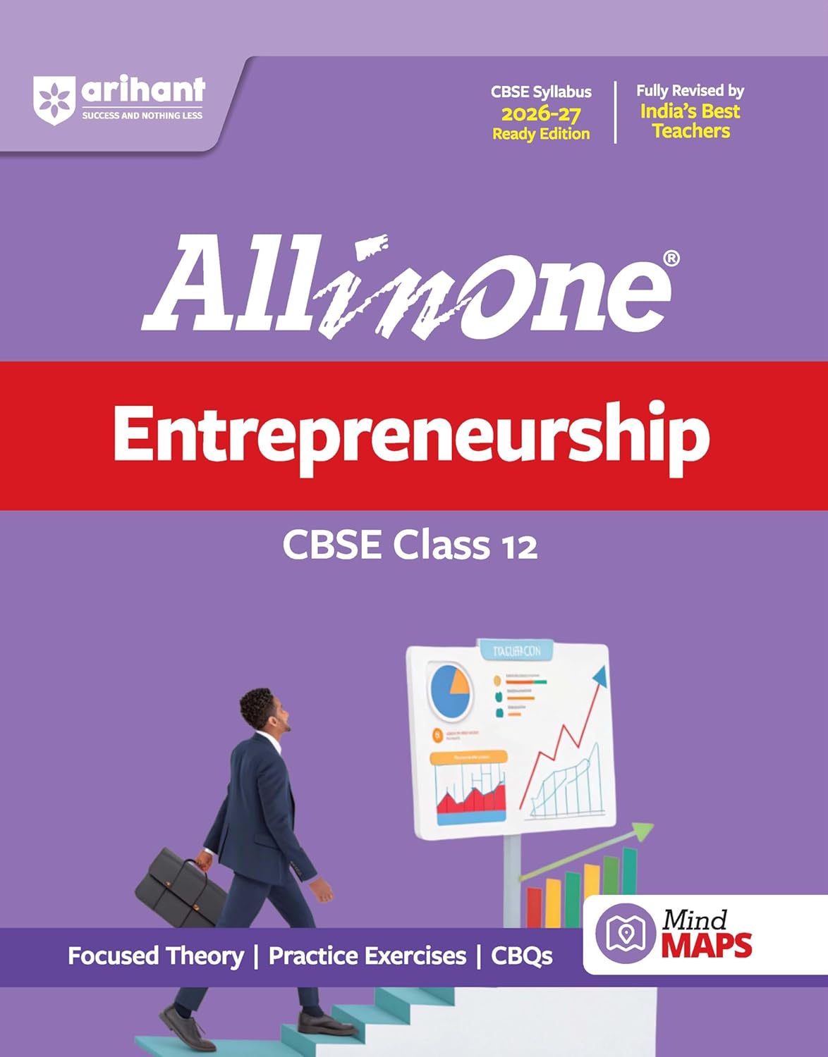 Arihant All in One Entrepreneurship Class 12 for CBSE Exam 2026-27 | NCERT Based Complete Theory, Practice Exercises, CBQs, A-R, Sample Papers & Mind Maps | Revised Edition as per Latest Syllabus