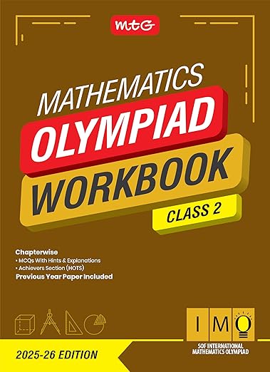MTG International Mathematics Olympiad (IMO) Workbook Class 2 - Chapterwise Previous Year Solved Paper & Achievers Section - SOF Olympiad Books For 2025-26 Exam
