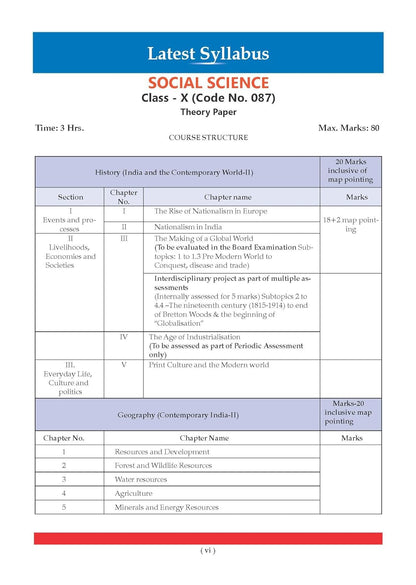 Oswaal CBSE Class 10 Social Science Question Bank | Chapter & Topic-wise Solved Papers (2017–2026) | Based on Latest Syllabus (April 2026) | Includes 2026 Papers | | For 2027 Exam