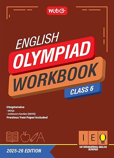 MTG International English Olympiad (IEO) Workbook Class 6 - Chapterwise MCQs, Previous Years Solved Paper & Achievers Section - SOF Olympiad Books For 2025-26 Exam