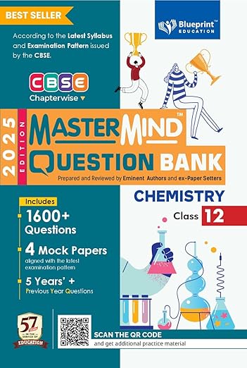 CBSE question bank class 12 Chemistry by Mastermind for 2025