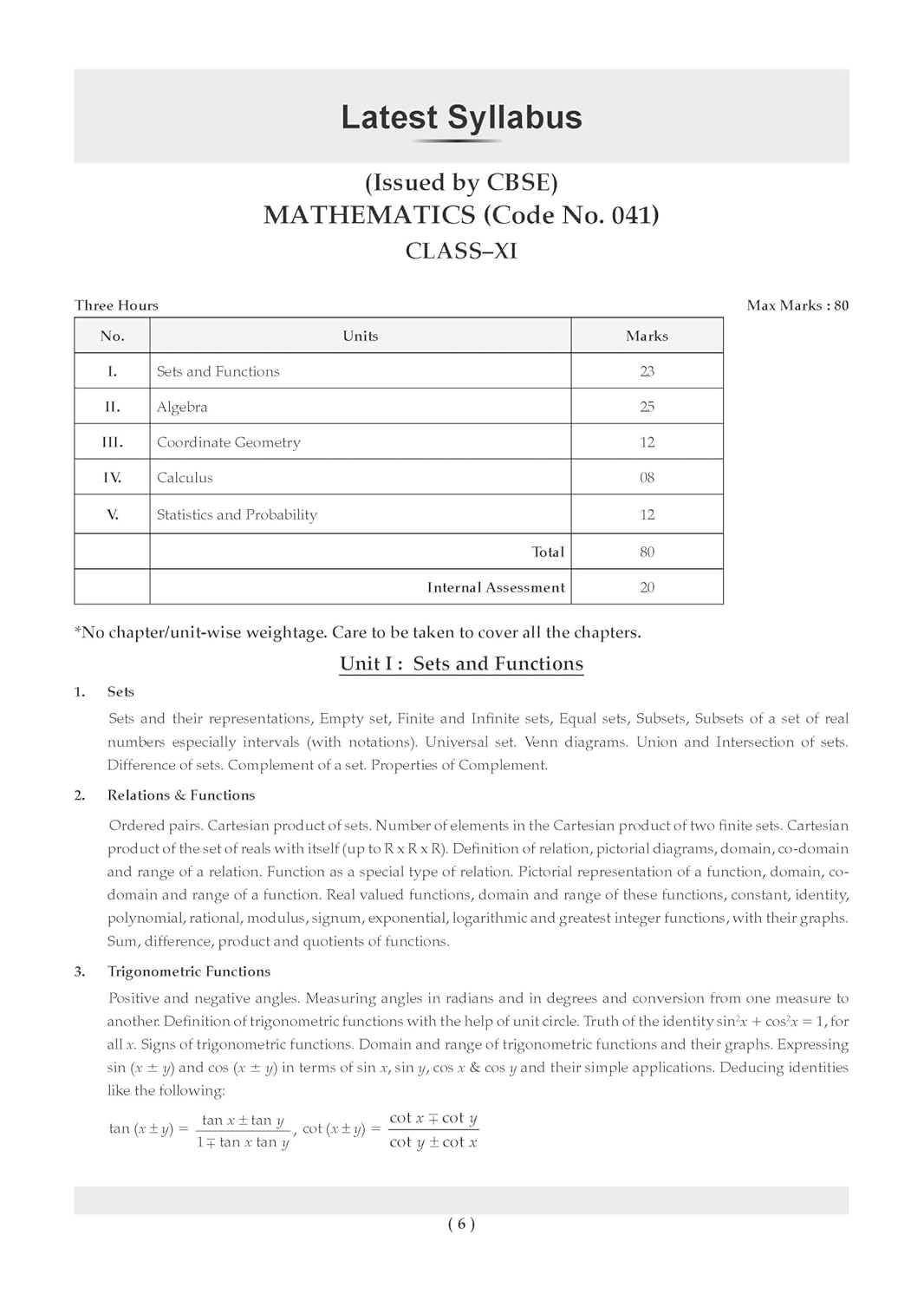 Oswaal CBSE Class 11 Mathematics Question Bank | Chapter & Topic-wise Solved Papers (2017–2026) | Based on Latest Syllabus (April 2026) | Includes 2026 Papers | For 2027 Exam