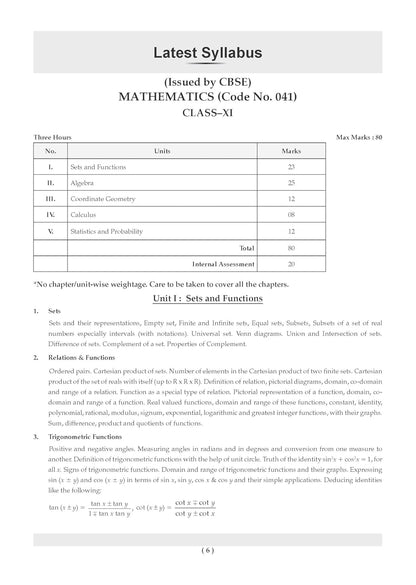 Oswaal CBSE Class 11 Mathematics Question Bank | Chapter & Topic-wise Solved Papers (2017–2026) | Based on Latest Syllabus (April 2026) | Includes 2026 Papers | For 2027 Exam