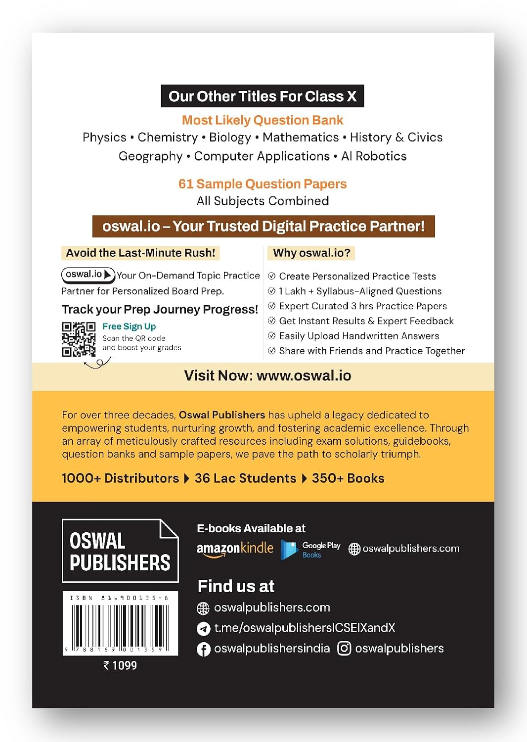 Gurukul by Oswal ICSE 10 Years Solved Papers Class 10 Exam 2027 | Yearwise Board Papers 2016–2026 | Physics, Chemistry, Maths, Biology, History &Civics, Geography, English I & II,Hindi|Latest Syllabus