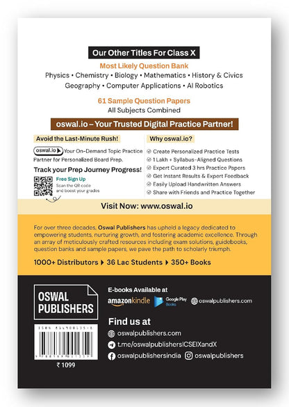 Gurukul by Oswal ICSE 10 Years Solved Papers Class 10 Exam 2027 | Yearwise Board Papers 2016–2026 | Physics, Chemistry, Maths, Biology, History &Civics, Geography, English I & II,Hindi|Latest Syllabus