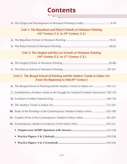 Full Marks History of Indian Art Textbook for Class 12 | Based on Latest Fine Arts CBSE Syllabus | Subject Codes 049, 050, 051 & 052 | 2026-27
