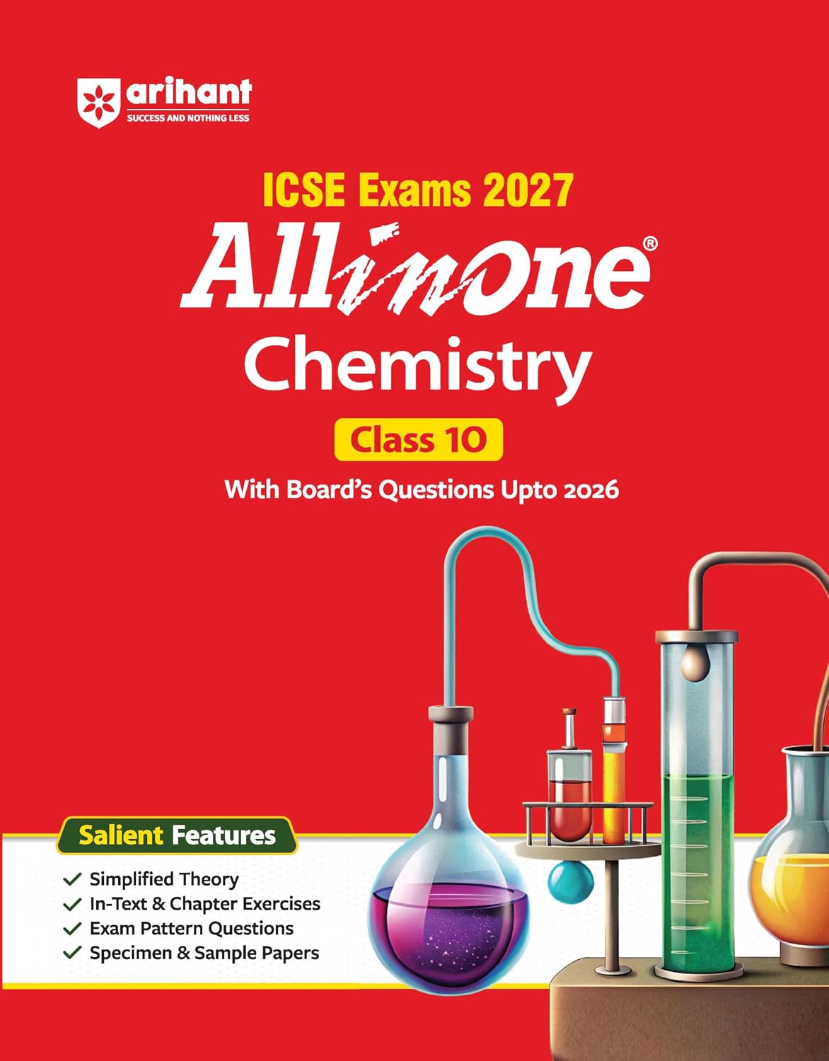 Arihant ICSE All in One Chemistry Class 10 Exam 2027 | Complete Study Guide with Internal Assessment | Theory, Chapter Exercises, Sample Papers & Exam Questions