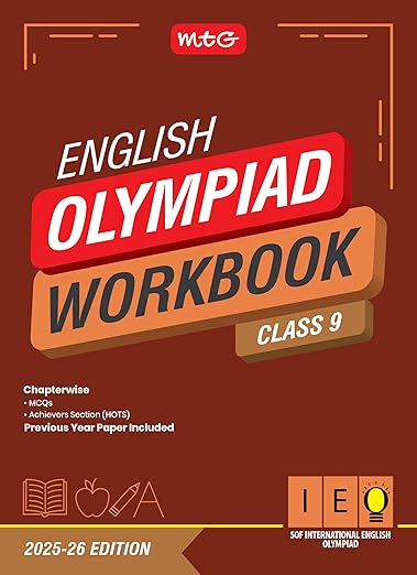 MTG International English Olympiad (IEO) Workbook Class 9 - Chapterwise MCQs, Previous Years Solved Paper & Achievers Section - SOF Olympiad Books For 2025-26 Exam
