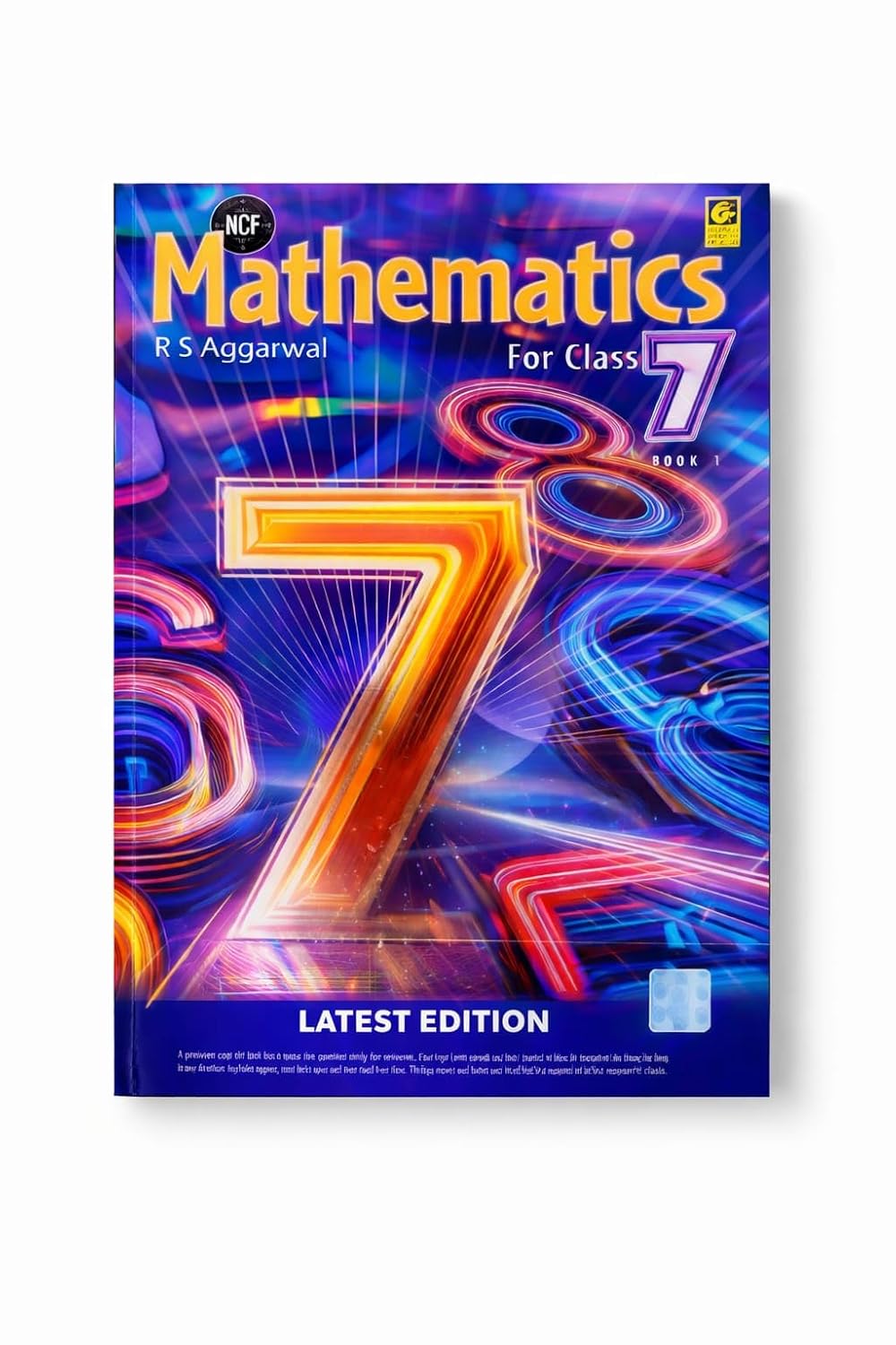Mathematics for CBSE Class 7 (Book-1) by RS Aggarwal 2026-27 Exams | 2026 Print with Updated Contents (Original Copy & Hologram)
