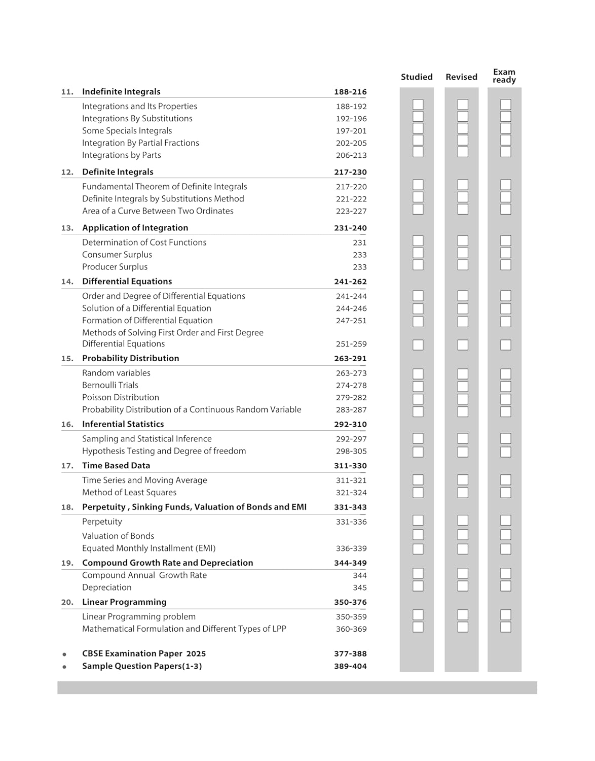 Arihant All in One Applied Mathematics Class 12 for CBSE Exams 2025-26 | Revised Edition as per latest syllabus | Simplified Theory, All Types of Exam Pattern Questions, CBQs, MCQs, A-R, Case Based, Sample Question Papers, Log Table