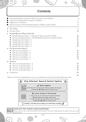 Oswaal ICSE 10 Sample Question Papers Class 10 History & Civics for Board Exam 2026 ( Aligned with CISCE Latest Specimen Paper 2026), Competency-Based Questions, Mind Maps, On-Tips Notes, Solved MCQs, Revision with Explanations & Board Marking Scheme