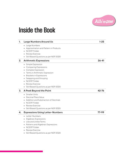 Arihant All in One Mathematics Class 7 for CBSE Exam 2025-26 | Latest NCERT-Based Book | Full Syllabus Coverage with Chapterwise Theory, Grammar, Writing, Practice & Sample Papers