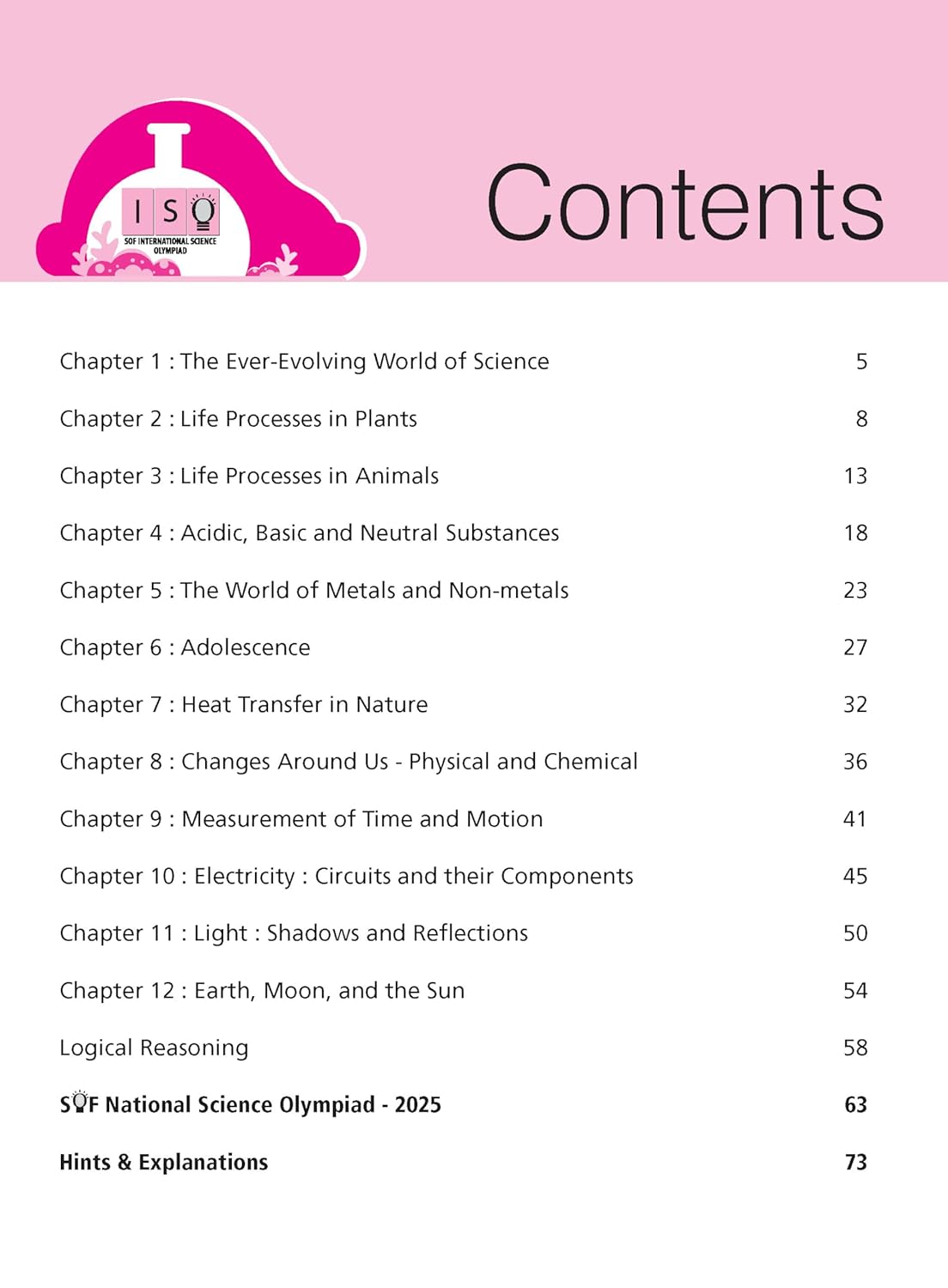 MTG International Science Olympiad (ISO) Workbook Class 7 - Chapter-wise MCQs, Quick Recap with Achievers Section - SOF Olympiad Books For 2026-27 Exam