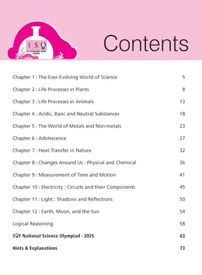 MTG International Science Olympiad (ISO) Workbook Class 7 - Chapter-wise MCQs, Quick Recap with Achievers Section - SOF Olympiad Books For 2026-27 Exam