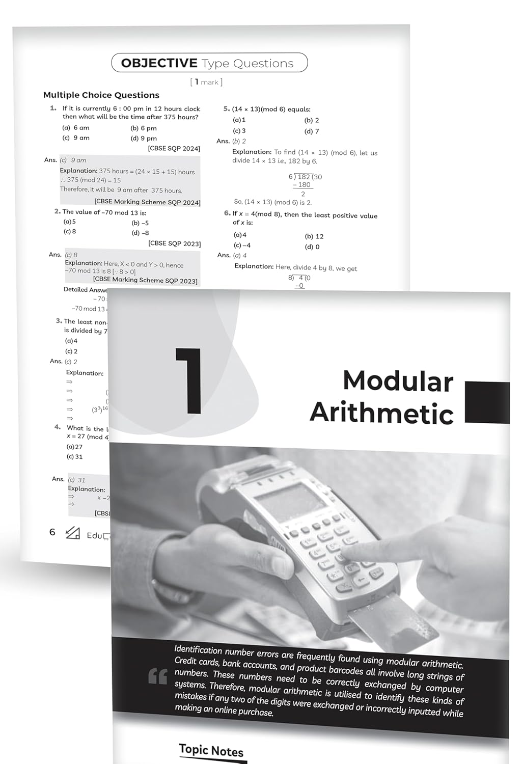 Educart CBSE Class 12 Applied Mathematics Question Bank 2025-26 on new Syllabus 2026 (Includes Past Years Solved Questions)