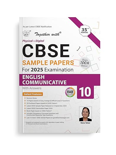 Together with CBSE EAD Sample Paper Class 10 English Communicative (Physical + Digital) for Board Exam 2025 