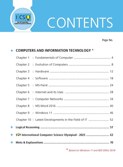 MTG International Computer Science Olympiad (ICSO) Workbook Class 4 - Chapter-wise MCQs, Quick Recap with Achievers Section - SOF Olympiad Books For 2026-27 Exam