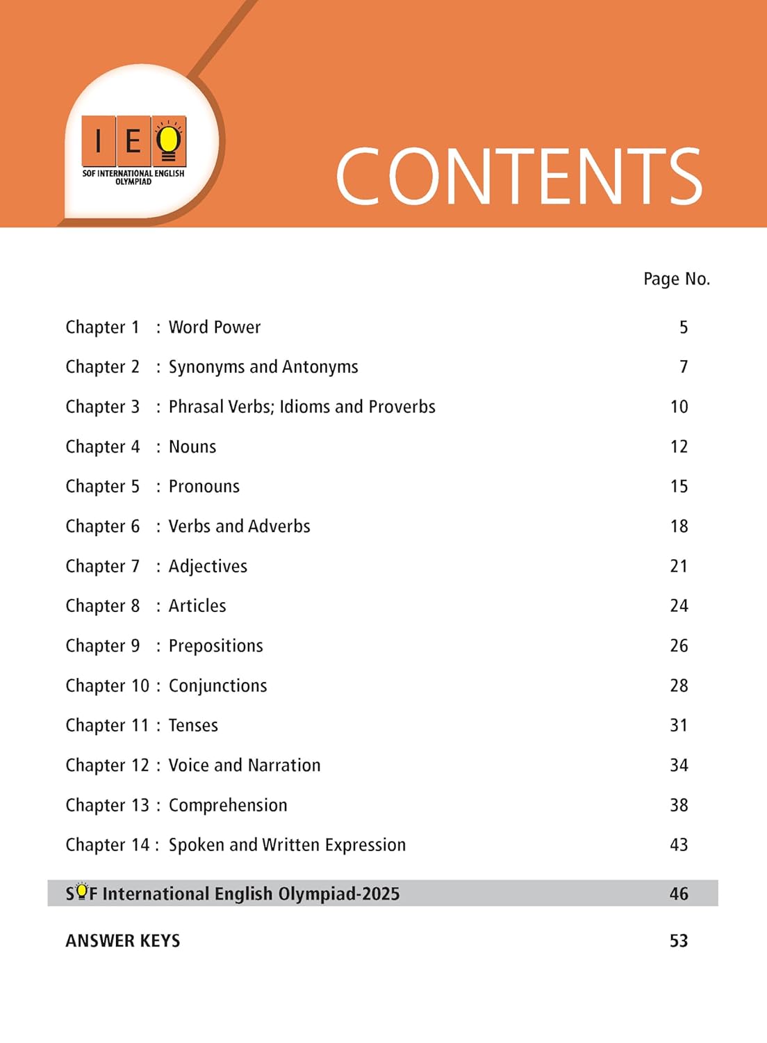 MTG International English Olympiad (IEO) Workbook Class 5 - Chapter-wise MCQs with Achievers Section - SOF Olympiad Books For 2026-27 Exam