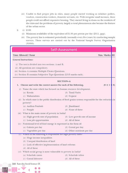 Xam idea Social Science Class 9 Book | CBSE Board | Chapterwise Question Bank | Based on Revised CBSE Syllabus | NCERT Questions Included | 2025-26 Exam