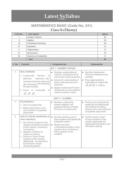 Oswaal CBSE Class 10 Mathematics Basic Question Bank | Chapter & Topic-wise Solved Papers (2017–2026) | Based on Latest Syllabus (April 2026) | Includes 2026 Papers | | For 2027 Exam