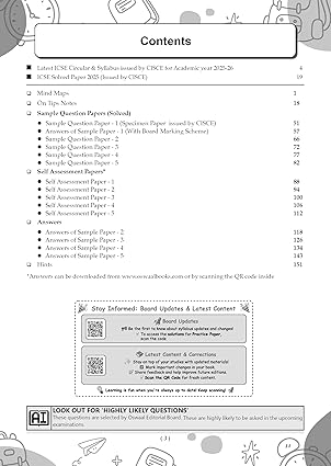 Oswaal ICSE 10 Sample Question Papers Class 10 Physical Education for Board Exam 2026 (Strictly aligned with CISCE Latest Specimen Paper 2026), Mind Maps, On-Tips Notes, Solved MCQs, Revision with Explanations & Board Marking Scheme (Copy) (Copy) (Copy)
