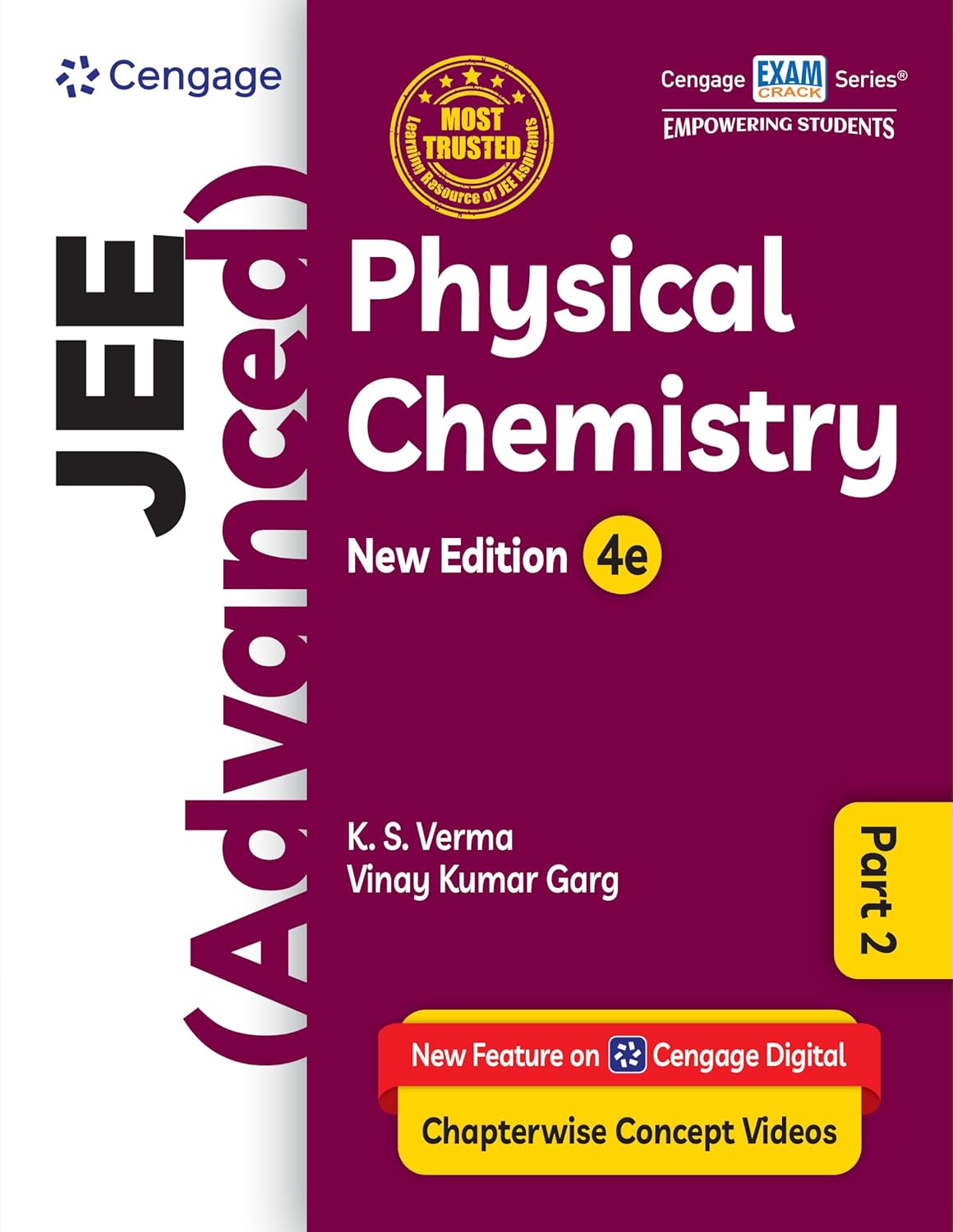 Cengage JEE (Advanced) Physical Chemistry Part 2 with Chapterwise Concept Videos & Online Assessments 2026 | Cengage  | CENGAGE