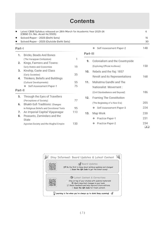 Oswaal CBSE Question Bank Chapterwise and Topicwise SOLVED PAPERS Class 12 History For Exam 2026