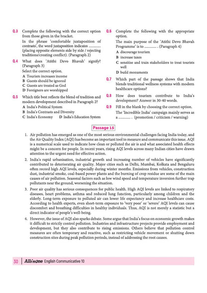 Arihant All in One English Communicative Class 10 for CBSE Exam 2026-27 | NCERT Based Complete Theory, Practice Exercises, CBQs, A-R, Sample Papers & Mind Maps | Revised Edition as per Latest Syllabus